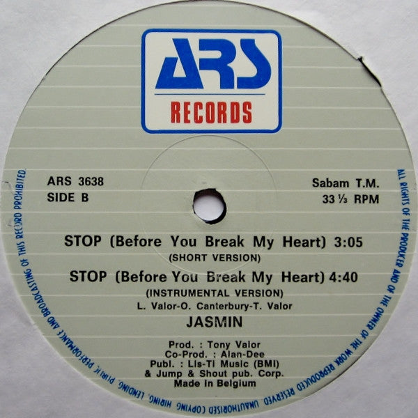 Jasmin (15) -Stop (Before You Break My Heart)