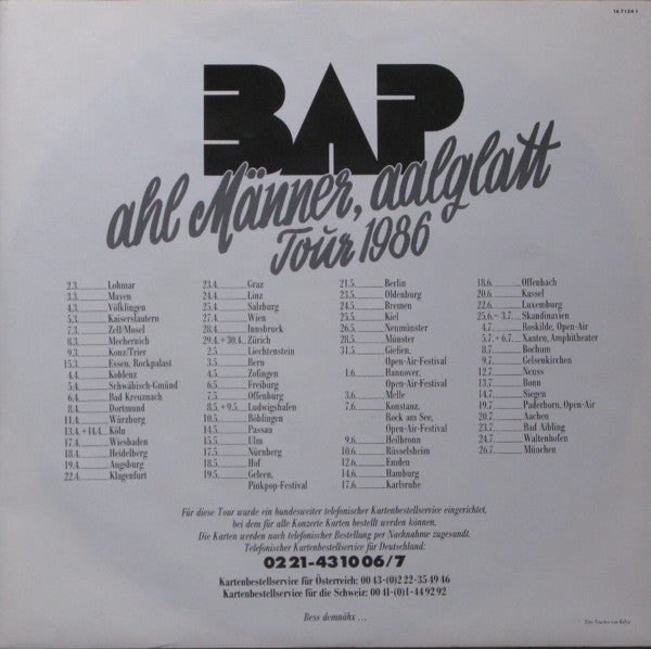 BAP -Ahl Männer, Aalglatt