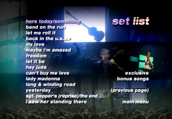 Paul McCartney -Back In The U.S. - Concert Film