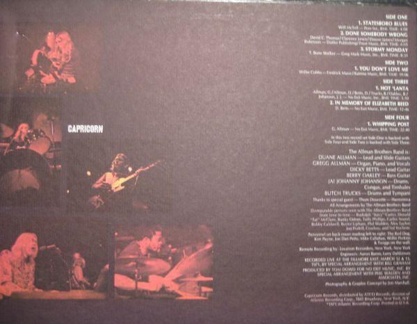 The Allman Brothers Band -The Allman Brothers Band At Fillmore East