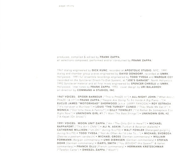 Frank Zappa - Civilization Phaze III