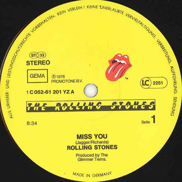 The Rolling Stones -Miss You