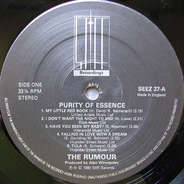 The Rumour - Purity Of Essence