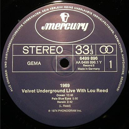 The Velvet Underground -1969 Velvet Underground Live With Lou Reed