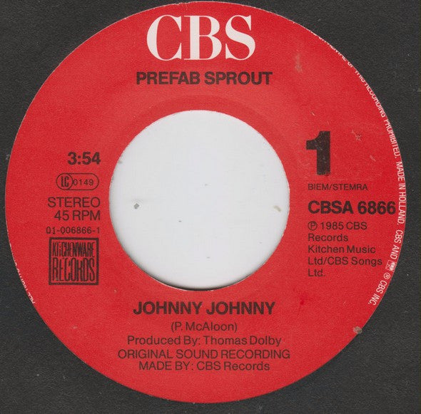 Prefab Sprout -Johnny Johnny