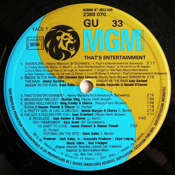Various -Music From The Original Motion Picture "Il Était Une Fois À Hollywood" (That's Entertainment)