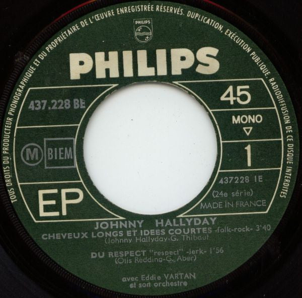 Johnny Hallyday -24e Série - Cheveux Longs Et Idées Courtes