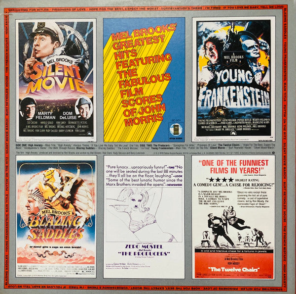 John Morris -High Anxiety - Original Soundtrack / Mel Brooks' Greatest Hits Featuring The Fabulous Film Scores Of John Morris