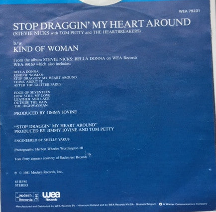 Stevie Nicks With Tom Petty And The Heartbreakers -Stop Draggin' My Heart Around