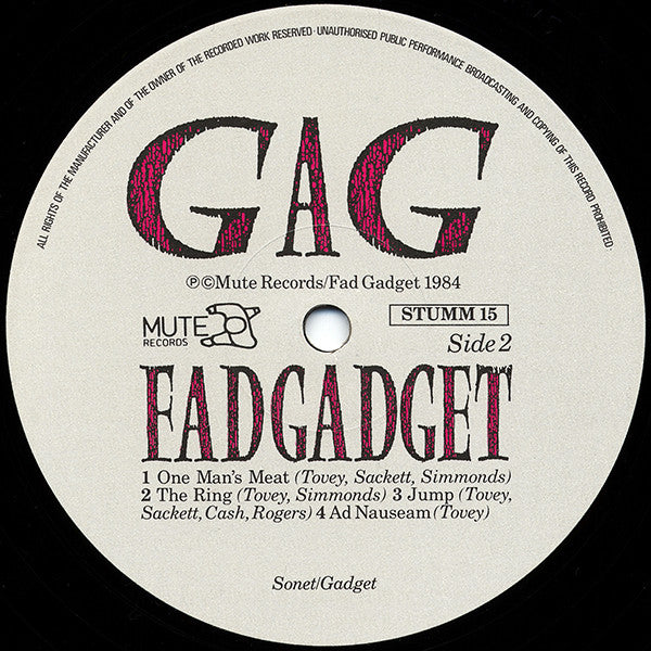 Fad Gadget -Gag