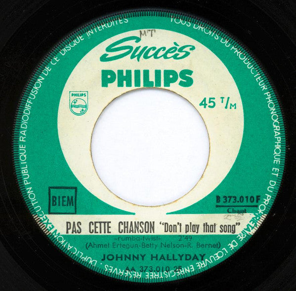 Johnny Hallyday -Ce N'est Pas Juste Après Tout