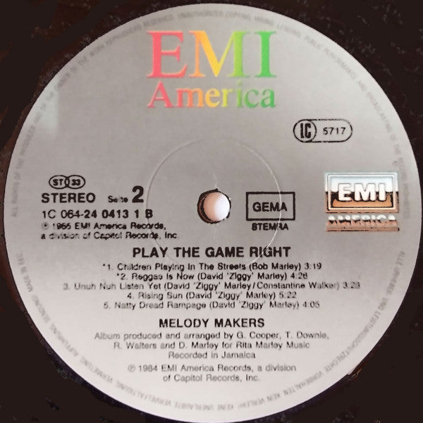 Melody Makers* - Play The Game Right
