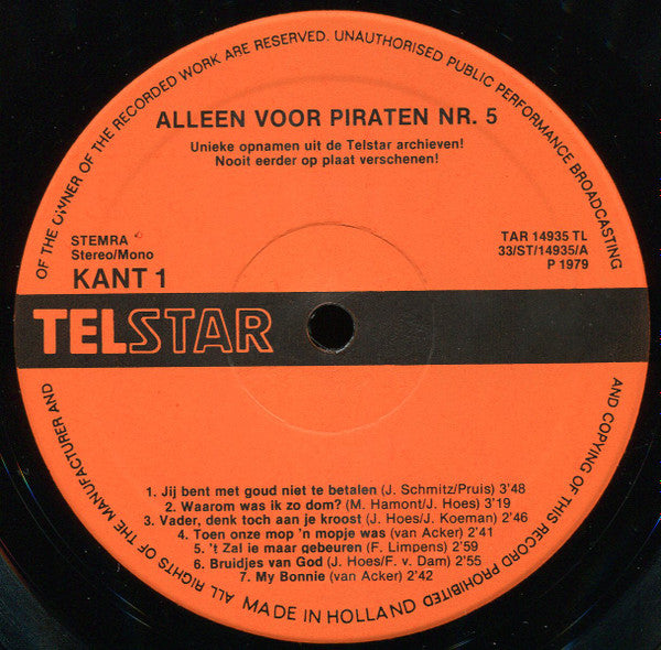 Various - Alleen Voor Piraten Nr 5