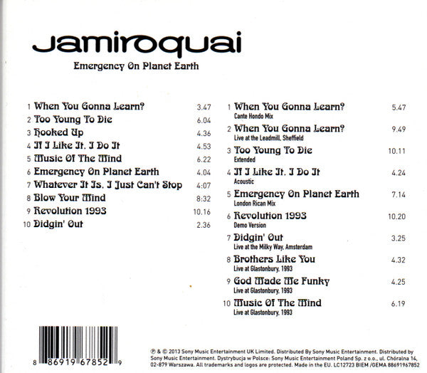 Jamiroquai -Emergency On Planet Earth