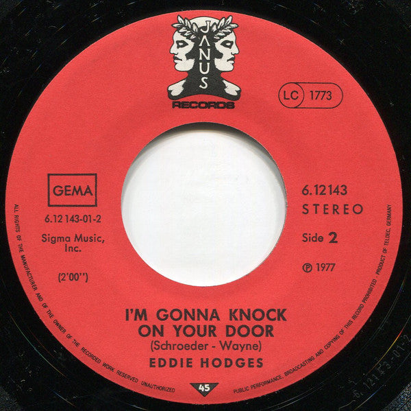 The Cordetts* / Eddie Hodges -Lollipop / I'm Gonna Knock On Your Door