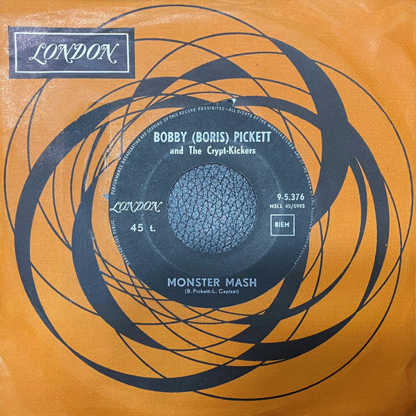 Bobby (Boris) Pickett And The Crypt-Kickers -Monster Mash
