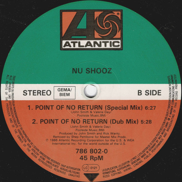 Nu Shooz -Point Of No Return (Extended Version)