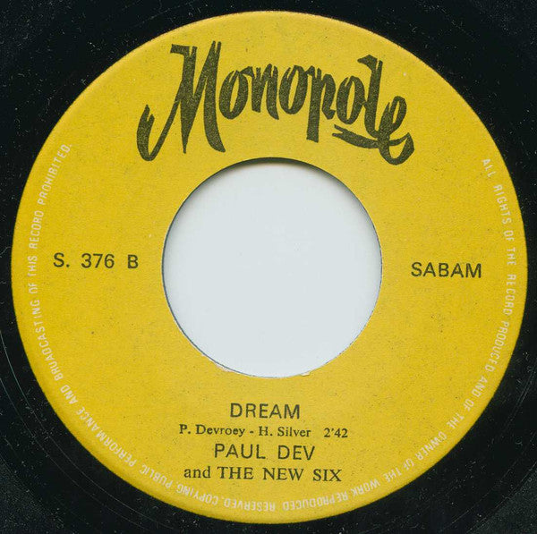 Paul Dev And The New Six -Cosy Rock / Dream