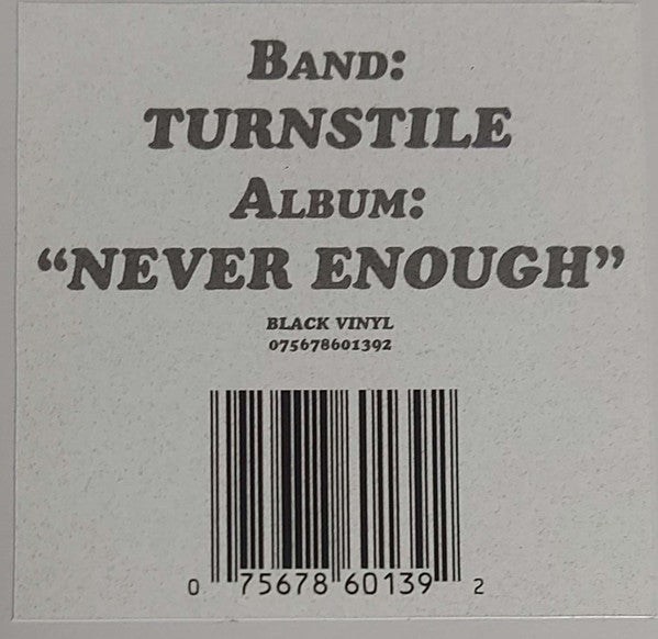 Turnstile (2) -Never Enough