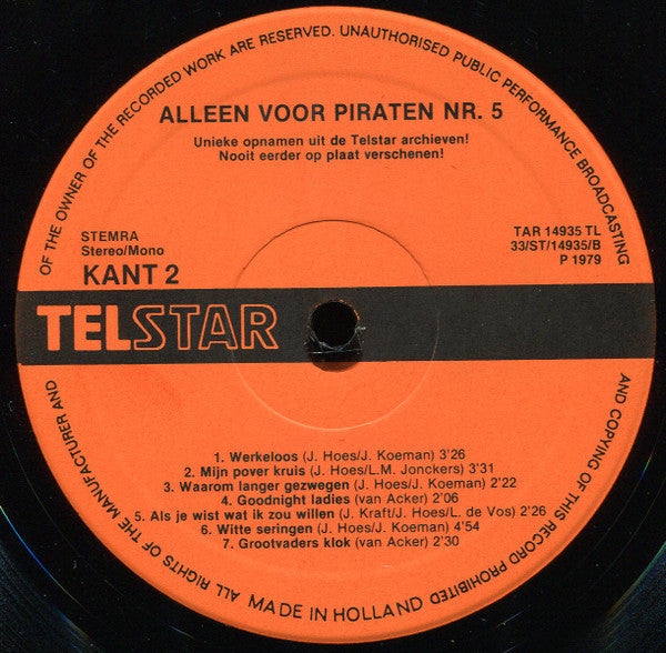 Various - Alleen Voor Piraten Nr 5