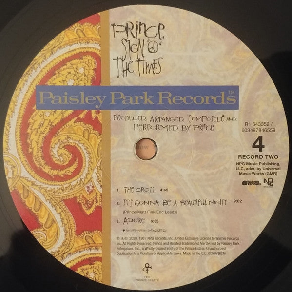 Prince -Sign "O" The Times
