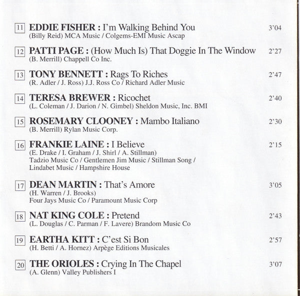 Various -De Pre Historie 200 Original Hits 1950-1959