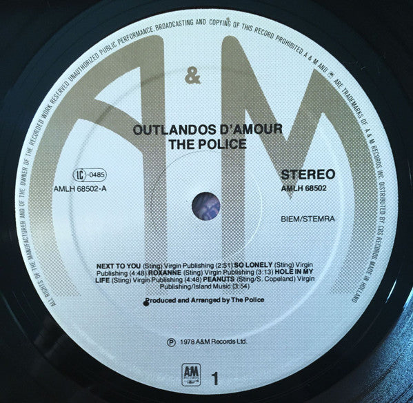 The Police -Outlandos D'Amour