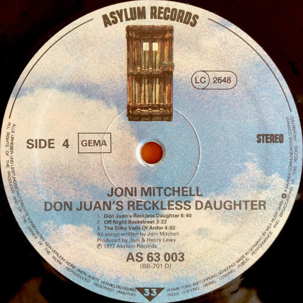 Joni Mitchell -Don Juan's Reckless Daughter