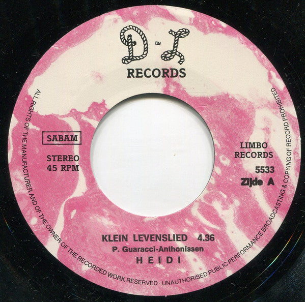 Heidi (27) -Klein Levenslied / All I Want