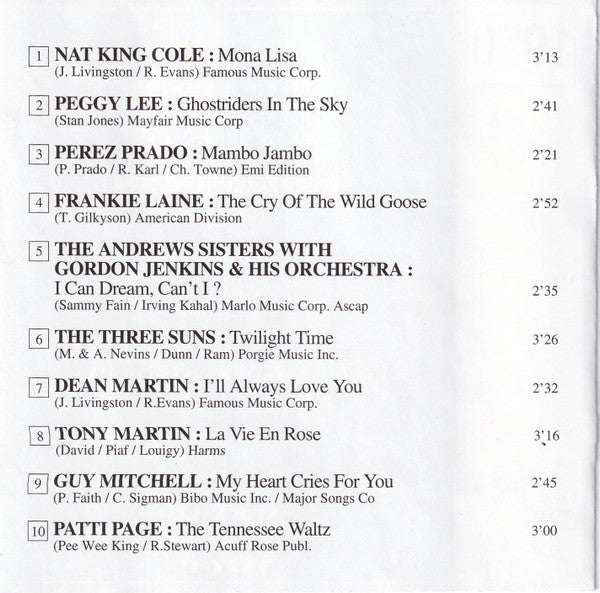 Various -De Pre Historie 200 Original Hits 1950-1959