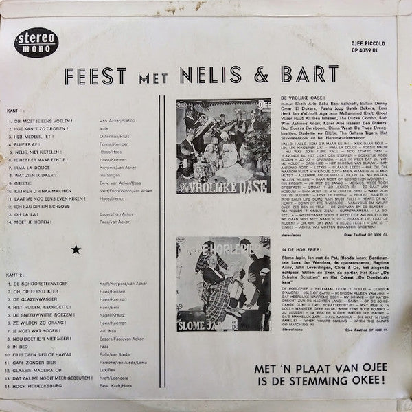 Nelis En Bart -Feest Met Nelis En Bart