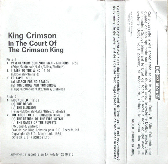King Crimson - In The Court Of The Crimson King