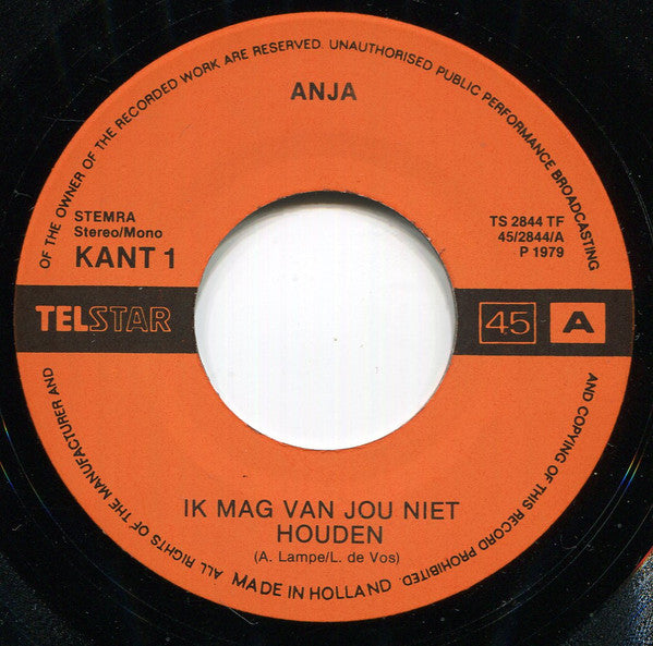 Anja (5) - Ik Mag Van Jou Niet Houden