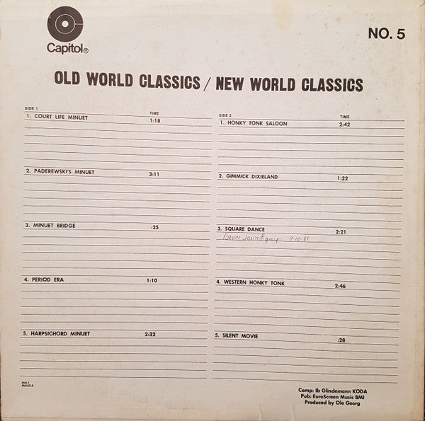 Ib Glindemann -Media Music Release No. 1