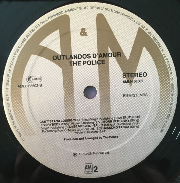 The Police -Outlandos D'Amour
