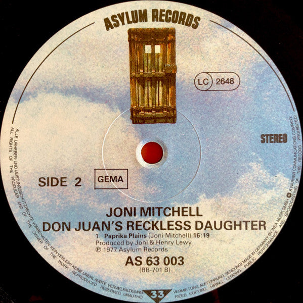 Joni Mitchell -Don Juan's Reckless Daughter