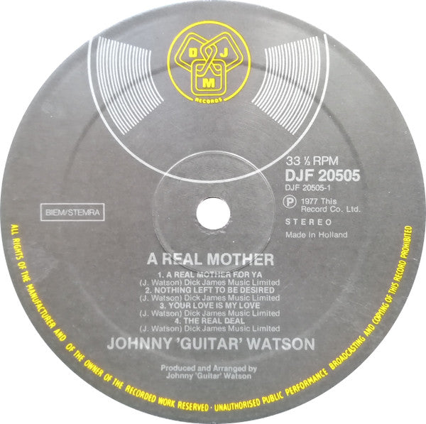 Johnny Guitar Watson -A Real Mother