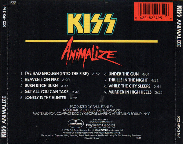 Kiss - Animalize