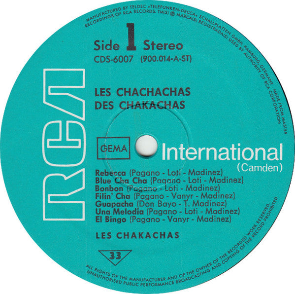 Les Chakachas* -Les Chachachas Des Chakachas