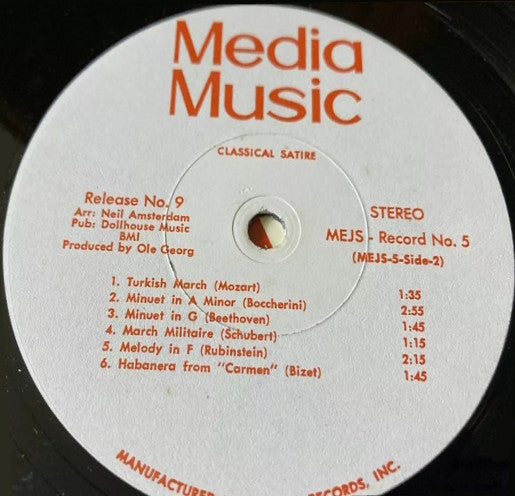 Neil Amsterdam -Release No. 9 - Famous Classics / Classical Satire