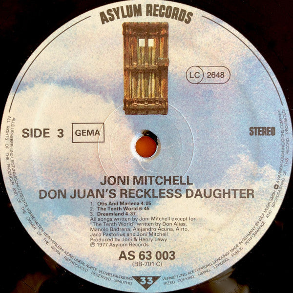Joni Mitchell -Don Juan's Reckless Daughter