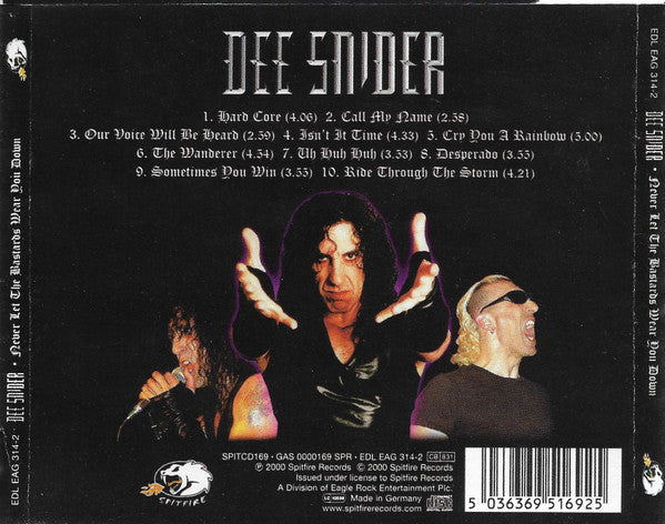 Dee Snider -Never Let The Bastards Wear You Down