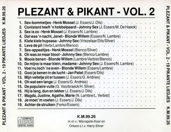 Various -Plezant & Pikant Vol.2 - 19 Pikante Liedjes