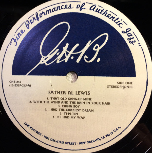 Father Al Lewis* With Lars Edegran's New Orleans Jazz Band -Father Al Lewis