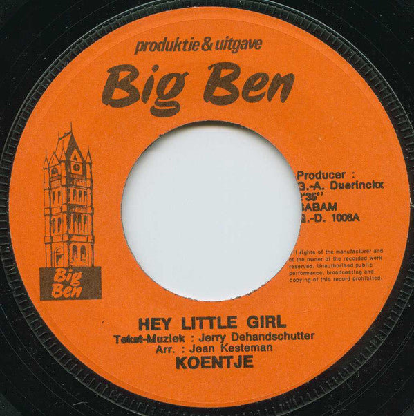 Koentje -Hey Little Girl / Door de Prairie
