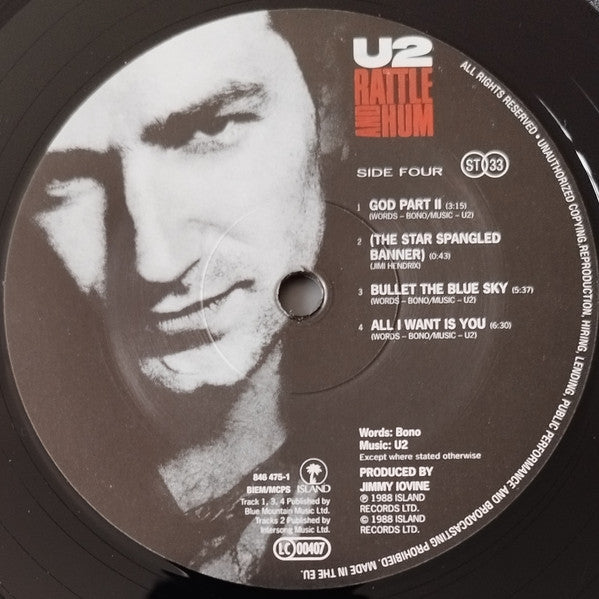 U2 -Rattle And Hum