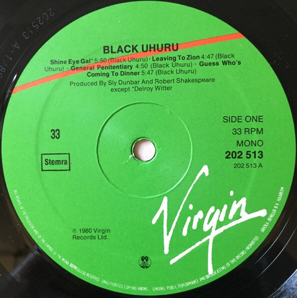 Black Uhuru -Black Uhuru