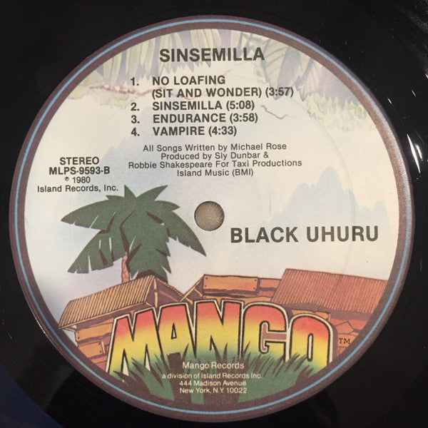 Black Uhuru - Sinsemilla