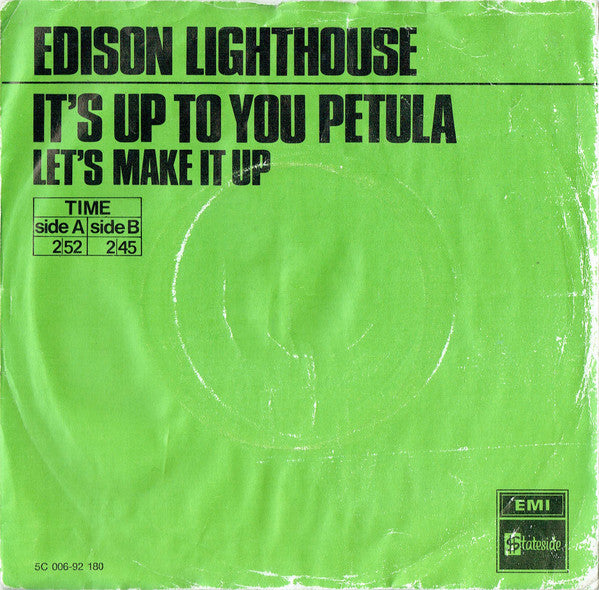Edison Lighthouse -It's Up To You Petula