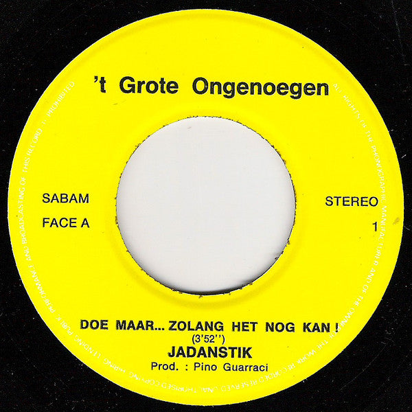 Jadanstik -Doe Maar....Zolang Het Nog Kan